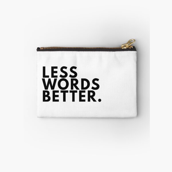 Item preview, Less Words Better. Minimal Writer Manifesto Typography Poster  designed and sold by PKDWriterMerch.