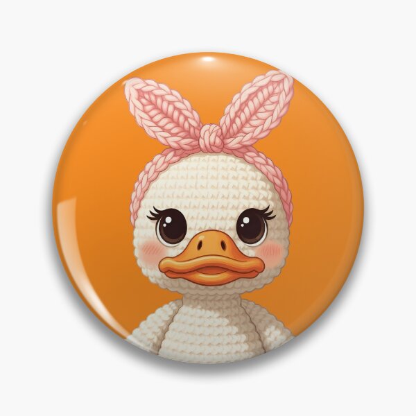 Item preview, Handmade Crochet Duck Doll Cute Amigurumi Baby Toy Forest Friend designed and sold by Jokerstyle.
