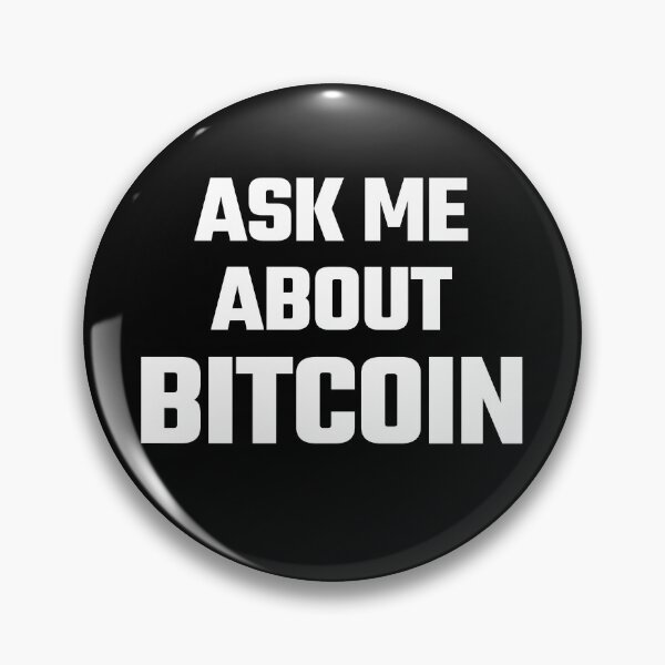 Item preview, Pregúntame sobre Bitcoin - Texto blanco designed and sold by Fight The Shirts.