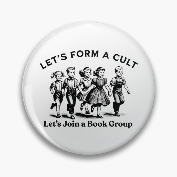 Item preview, Let's Join a Cult - Let's Join a Book Group designed and sold by Vintage Vista Stickers.