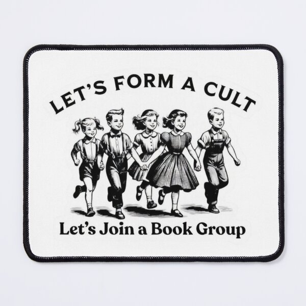 Item preview, Let's Join a Cult - Let's Join a Book Group designed and sold by Vintage Vista Stickers.