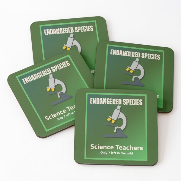 Item preview, Endangered Science Teachers | World Wildlife Day STEM Humor Poster | Forest Gradient  designed and sold by Aurora Store .