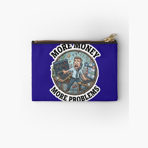 Artikelvorschau, More Money More Problems Crypto Trader Stock Market Crash Sticker entworfen und verkauft von Bug by Design.