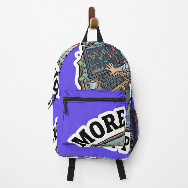 Item preview, More Money More Problems Crypto Trader Stock Market Crash Sticker designed and sold by Bug by Design.