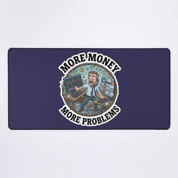Item preview, More Money More Problems Crypto Trader Stock Market Crash Sticker designed and sold by Bug by Design.