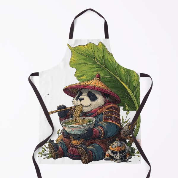 Item preview, Samurai Panda Eating Ramen designed and sold by Mon!o.