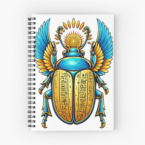 Item preview, Sacred Egyptian Scarab – Winged Khepri Sun Symbol Ancient Egypt Art designed and sold by GulfSignature.