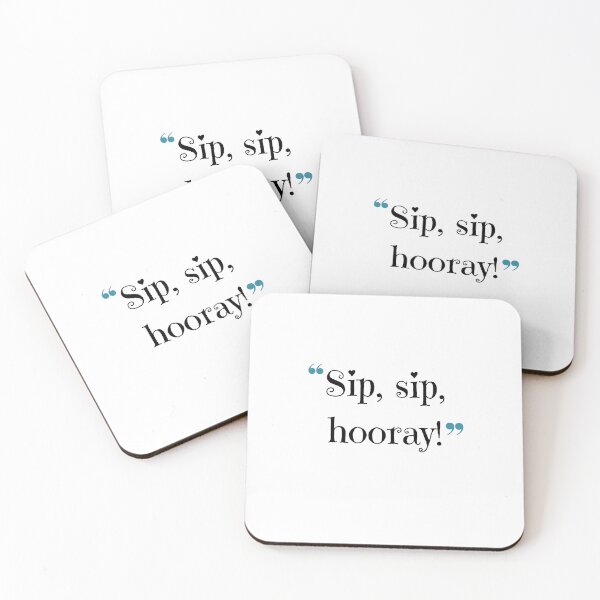 Item preview, "Sip, sip, hooray!" designed and sold by RohiMade.