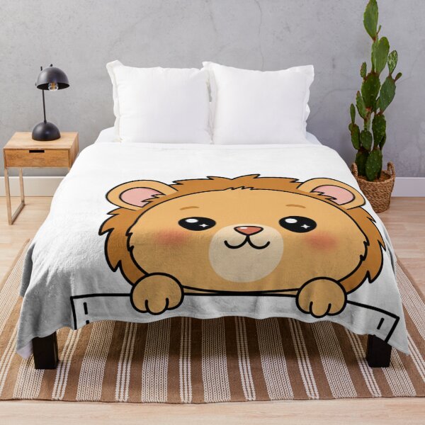 Item preview, Cute Lion Pocket designed and sold by Side Quest Studio.