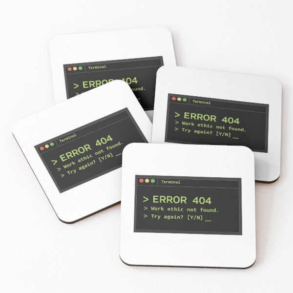 Item preview, Error 404 Work Ethic Not Found Terminal designed and sold by Klamottenlabor.
