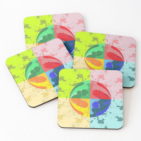 Item preview, Colorful Graphic Sun Divided into Four Dynamic Arcs designed and sold by anamariafischer.