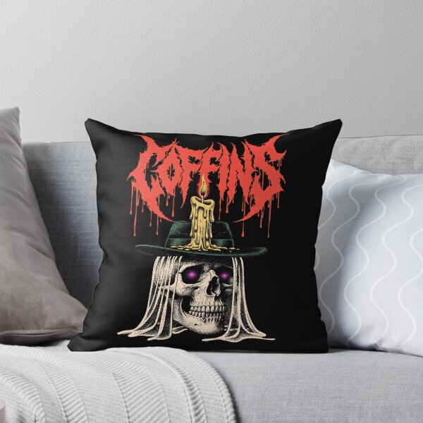 Item preview, The bad guy - Death Metal Horror Skull designed and sold by CoffinsArt.