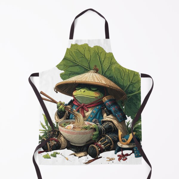 Item preview, Samurai Frog Eating Ramen designed and sold by Mon!o.