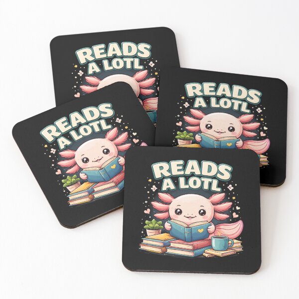 Item preview, Readsalotl Cute Axolotl Reading Book Funny Book Lover Pun designed and sold by VibeOffline Studio.