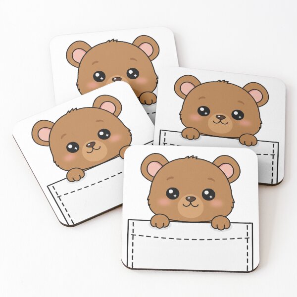 Item preview, Cute Bear Pocket designed and sold by  Side Quest Studio.