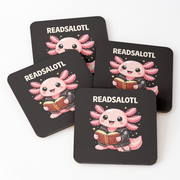 Item preview, Readsalotl Cute Axolotl Reading Book Funny Book Lover Pun  designed and sold by VibeOffline Studio.