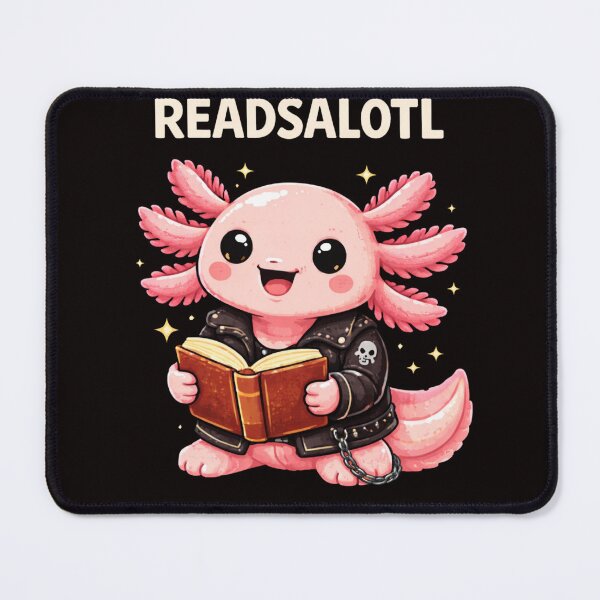 Item preview, Readsalotl Cute Axolotl Reading Book Funny Book Lover Pun designed and sold by VibeOffline Studio.