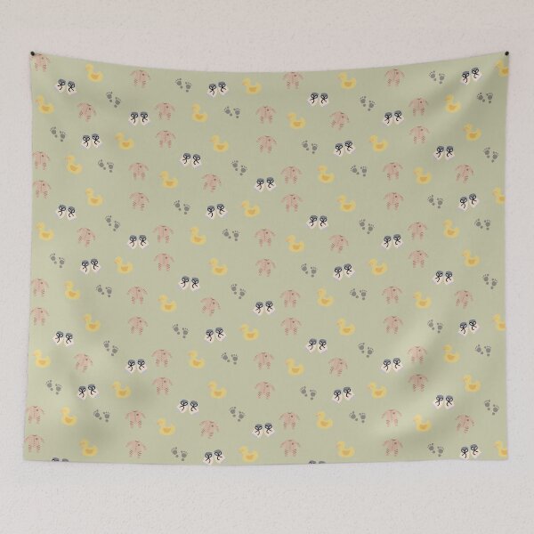 Item preview, Baby Cloths Socks Yellow Ducks Stickers Prints Posters Wall Art Magnet Home Coffee Cup Decoration TShirt Stationary Notebook Magnet Hat Kitchen Work School Office Redbubble Shop designed and sold by Saritas Boutique Shop.