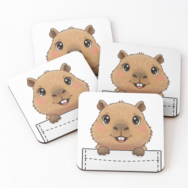 Item preview, Cute Pocket Capybara designed and sold by  Side Quest Studio.