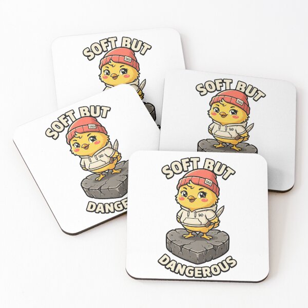Item preview, Soft But Dangerous Chick – Cute But Violent Funny Animal Meme Design designed and sold by MoodFit2026.