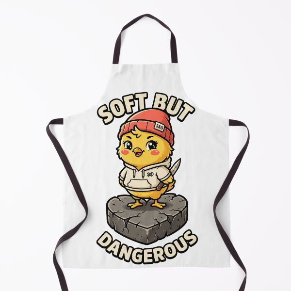 Item preview, Soft But Dangerous Chick – Cute But Violent Funny Animal Meme Design designed and sold by MoodFit2026.