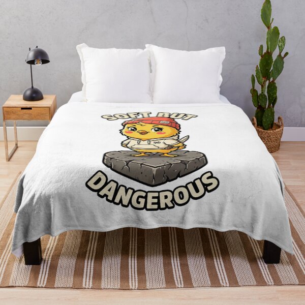 Item preview, Soft But Dangerous Chick – Cute But Violent Funny Animal Meme Design designed and sold by MoodFit2026.
