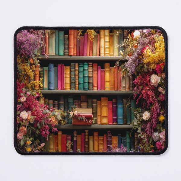 Item preview, Floral Bookshelf designed and sold by bubblyrainbow.