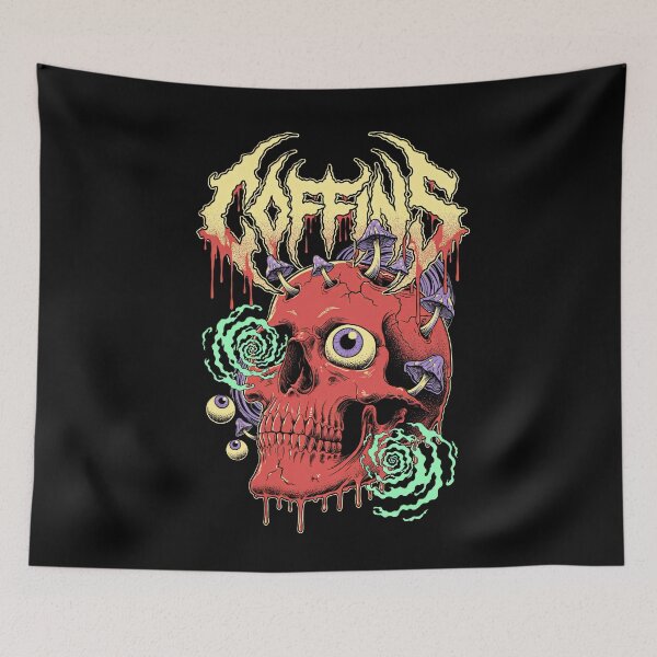 Item preview, Anime Trip - Psychedelic Kawaii Skull designed and sold by CoffinsArt.
