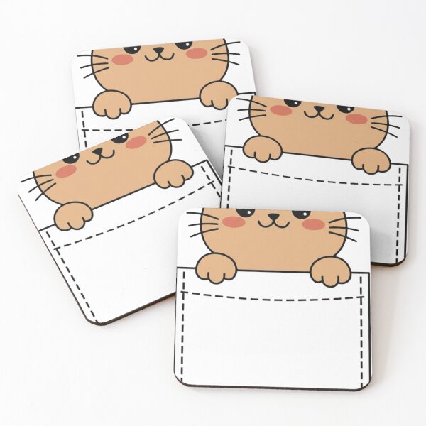 Item preview, Cute Pocket Cat designed and sold by  Side Quest Studio.