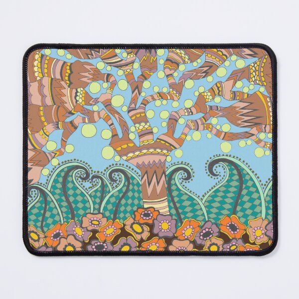 Item preview, Abstract Tree with Flowing Branches on Beige Background designed and sold by anamariafischer.