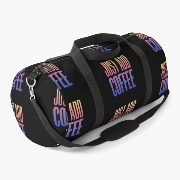 Item preview, Just Add Coffee, Sunset Gradient Typography  designed and sold by Memes N Lore .