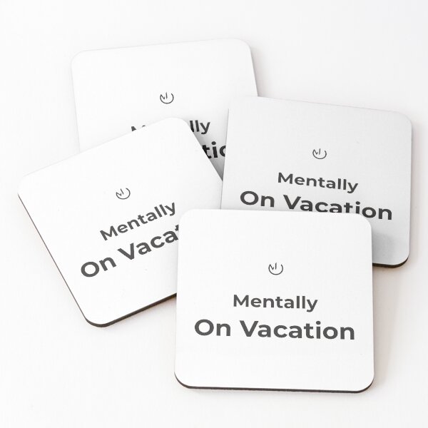 Item preview, Mentally On Vacation – Funny Office Humor Minimalist Design designed and sold by mostly_offline.