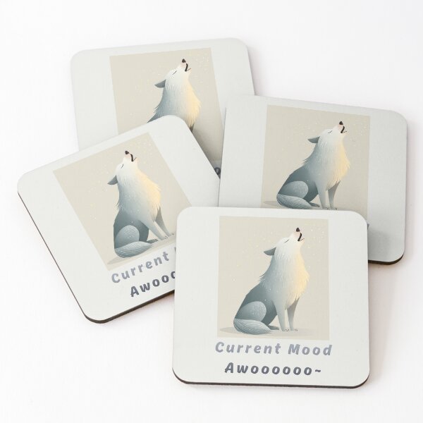 Item preview, Current Mood: Awooooo~ designed and sold by bubblyrainbow.