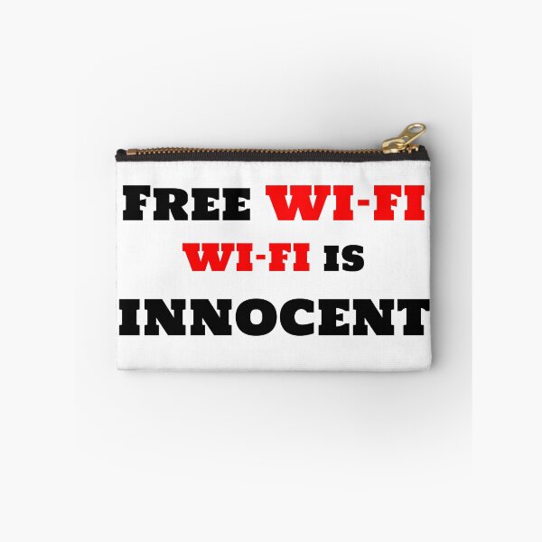 Item preview, Free Wi-Fi Is Innocent Black and Red designed and sold by mwagie.