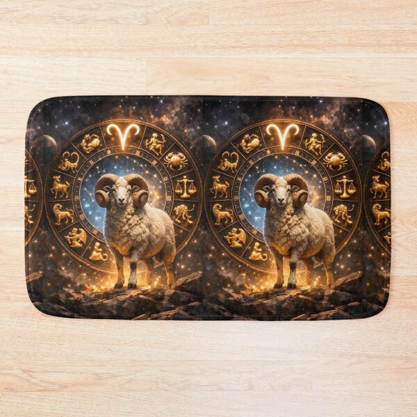 Item preview, Aries Ram All Zodiac Signs Mystic Art designed and sold by Zodiac Celestial Art.