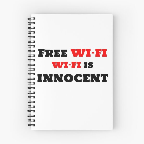 Item preview, Free Wi-Fi Is Innocent Black and Red designed and sold by mwagie.