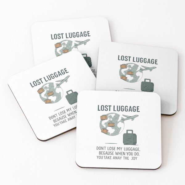 Item preview, Lost Luggage Funny Travel Quote Design  designed and sold by Barkashow.