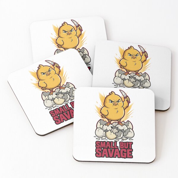 Item preview, Small But Savage Chick – Cute Angry Animal Funny Meme Design designed and sold by MoodFit2026.