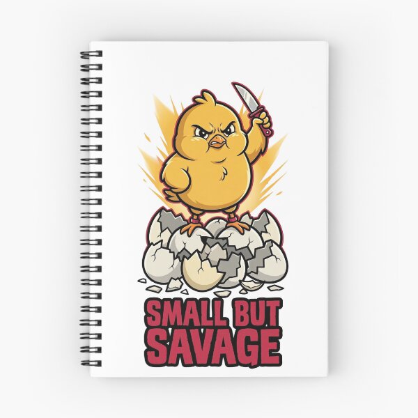 Item preview, Small But Savage Chick – Cute Angry Animal Funny Meme Design designed and sold by MoodFit2026.