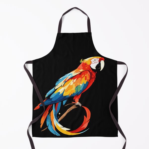 Item preview, Vibrant Scarlet Macaw Parrot - Colorful Tropical Bird Art Print designed and sold by DesignArtist.ia.
