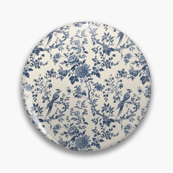 Item preview, Vintage Blue Floral Pattern designed and sold by LouieVanille.