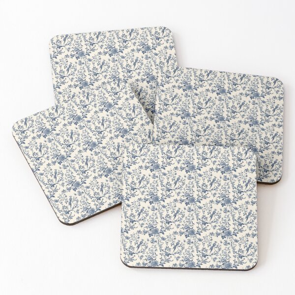 Item preview, Vintage Blue Floral Pattern designed and sold by LouieVanille.