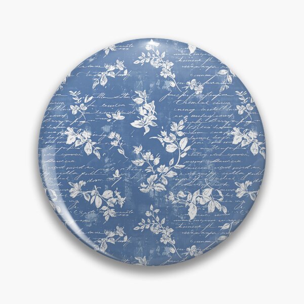 Item preview, Vintage Blue Floral Pattern designed and sold by LouieVanille.