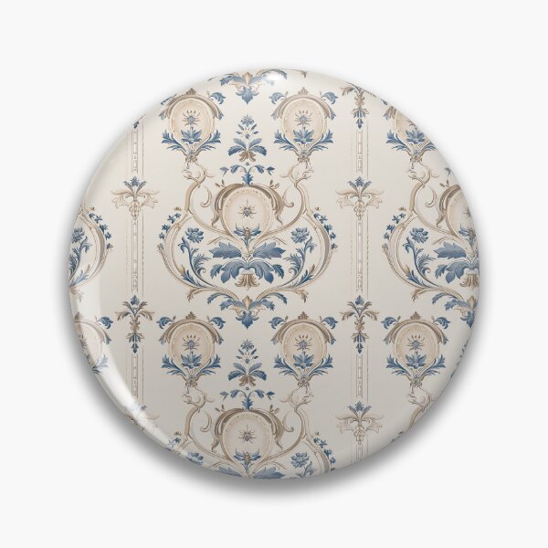 Item preview, Vintage Blue Damask Pattern designed and sold by LouieVanille.