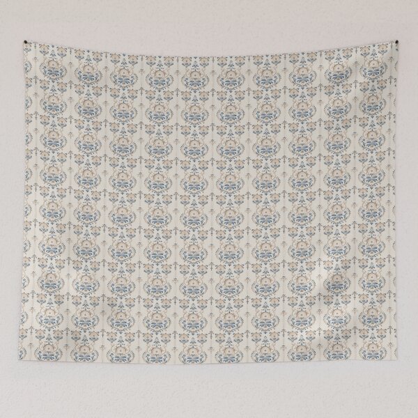 Item preview, Vintage Blue Damask Pattern designed and sold by LouieVanille.