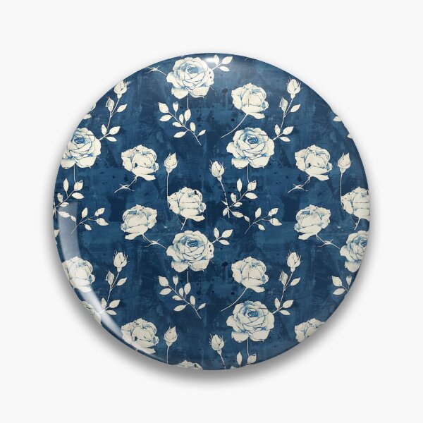 Item preview, Vintage Blue Floral Pattern designed and sold by LouieVanille.