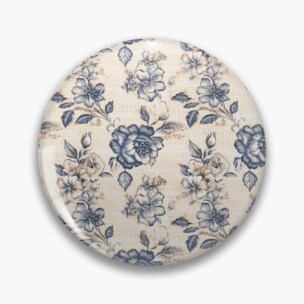 Item preview, Vintage Blue Floral Pattern designed and sold by LouieVanille.