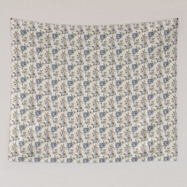 Item preview, Vintage Blue Floral Pattern designed and sold by LouieVanille.