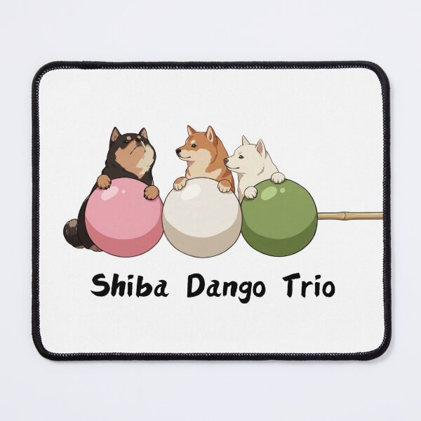 Item preview, Shiba Inu Dango Trio | Cute Japanese Mochi Dogs designed and sold by ShibaSmileClub.