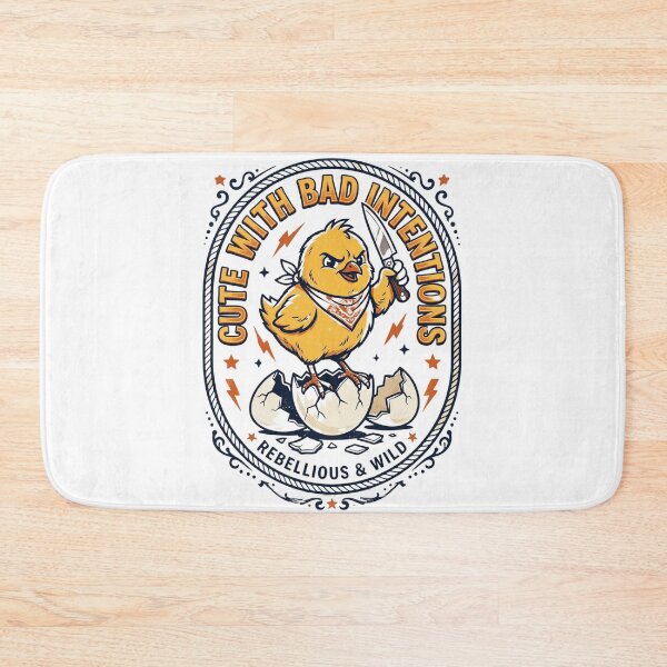 Item preview, Cute With Bad Intentions Chick – Funny Dark Humor Cartoon Bird Design designed and sold by MoodFit2026.